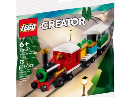 LEGO 30584 Winter Holiday Train Toy ABS Plastic Multicolored 73 pc Sale