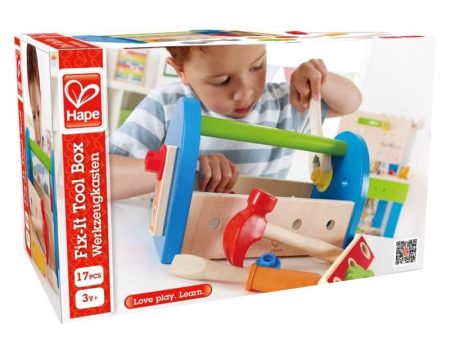 Hape Fix-It Box Plastic Wood Multicolored 17 pc Online Hot Sale