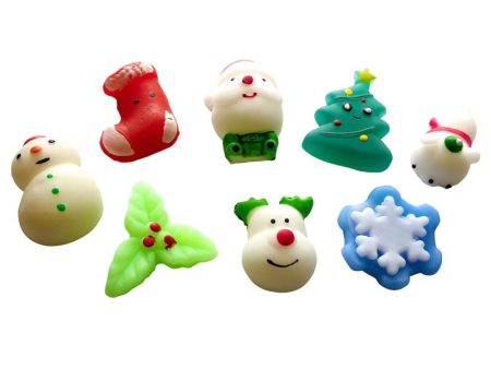 Zorbitz Christmas Squishies Rubber Multicolored Online now