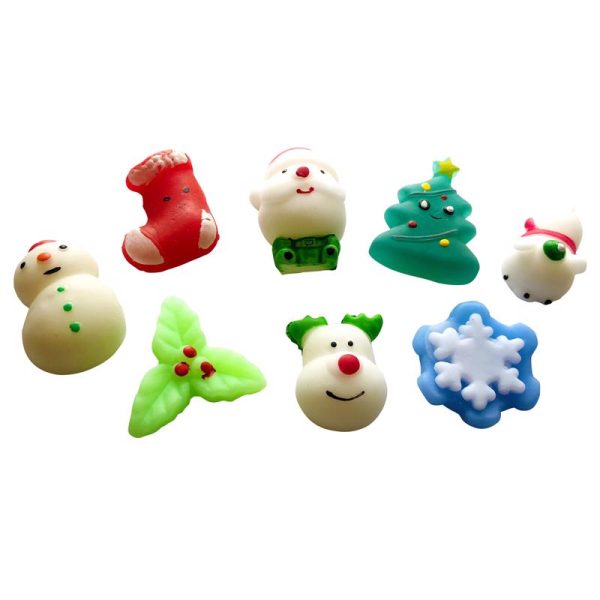 Zorbitz Christmas Squishies Rubber Multicolored Online now