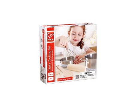 Hape Chef s Cooking Set Wood Metal 7 pc Online