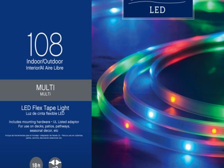 Celebrations LED Multicolored 108 ct Rope Christmas Lights 18 ft. Online