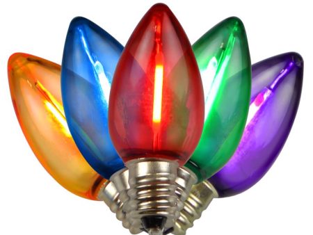 Holiday Bright Lights LED C7 Multicolored 25 ct Replacement Christmas Light Bulbs For Discount