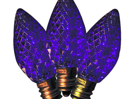 Holiday Bright Lights LED C7 Purple 25 ct Replacement Christmas Light Bulbs Cheap