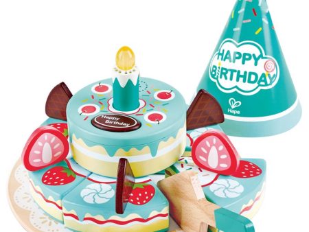 Hape Interactive Birthday Cake 16 pc For Cheap