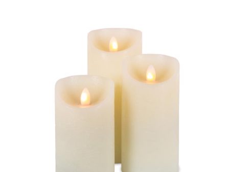 Gerson LED Bisque Flameless Candles 8 in. Hot on Sale