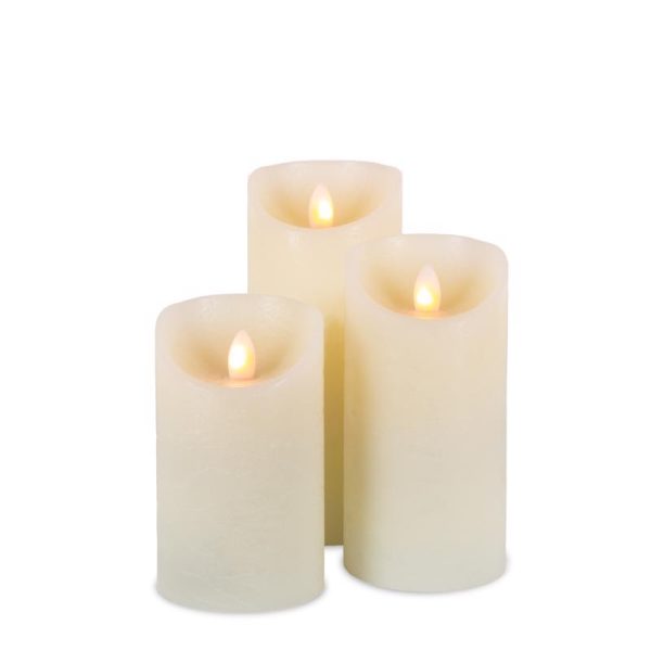 Gerson LED Bisque Flameless Candles 8 in. Hot on Sale