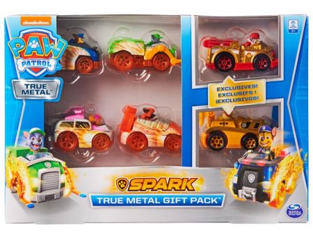 Spin Master Paw Patrol Spark True Metal Toy Cars Metal Multicolored 6 pc Supply