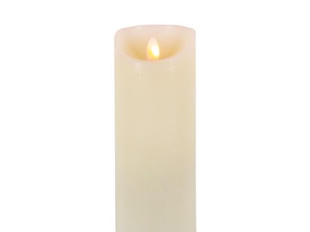 Gerson LED Bisque Aurora Flame Candle 8 in. on Sale