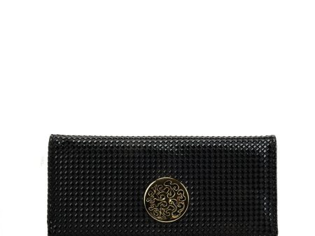 VKP1605 BLACK - Long Spotted Wallet With Hardware Decoration Hot on Sale