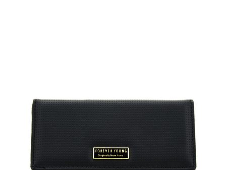 VKP1607 BLACK - Long Spotted Wallet With Buckle Design Sale