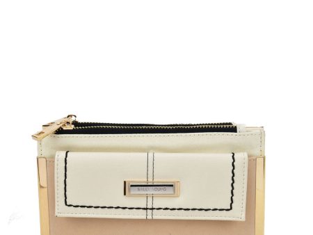 SY5054 Beige - Long Wallet With Flap Design Sale