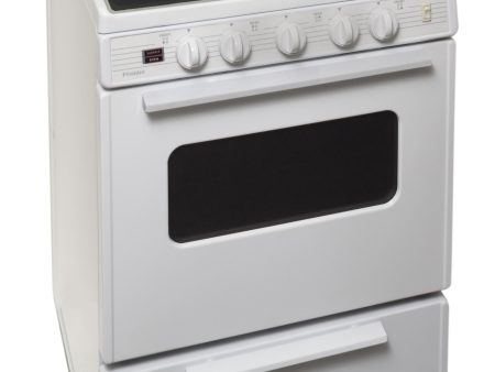 24 in. Freestanding Smooth Top Electric Range in White Online Sale